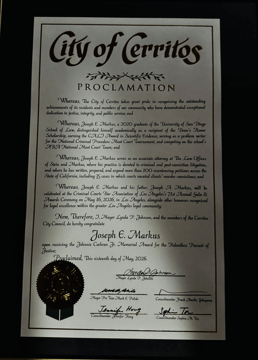 Awards cert